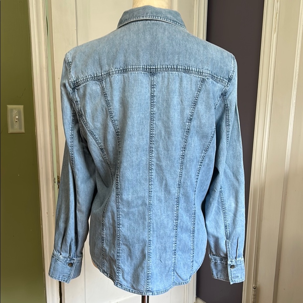 J. Jill Denim Shirt - Picture 4 of 11